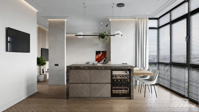 87㎡ 一室户,隐藏式灯光这样用,高级又显质感