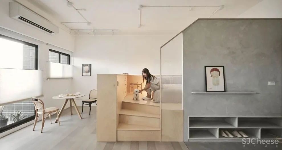 原木纯白空间感，简约轻盈的台式美宅