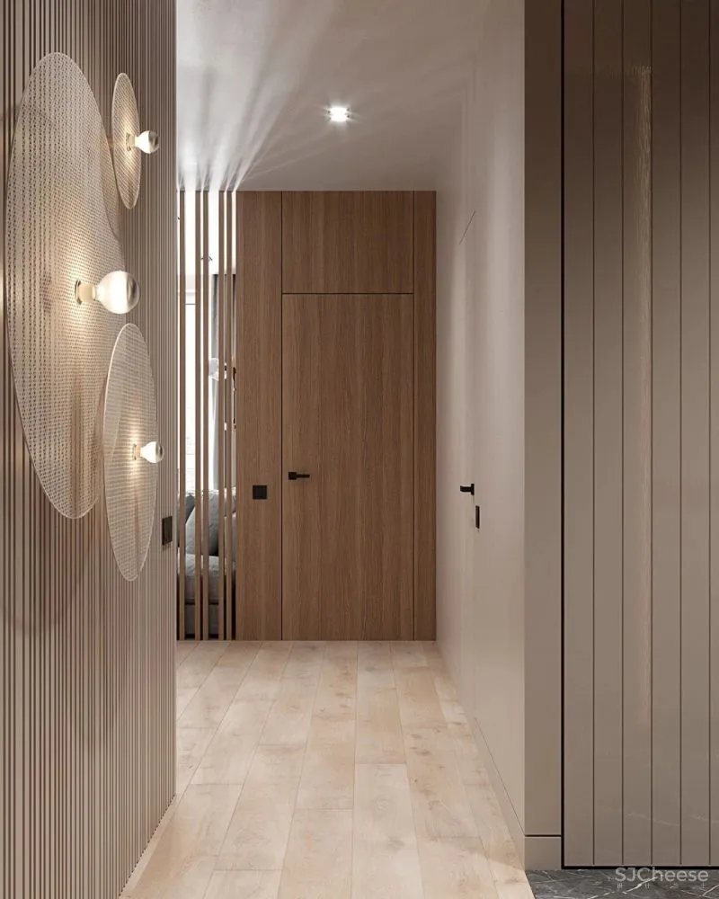 现代简约:一厅三室,灰色 木色,高级!