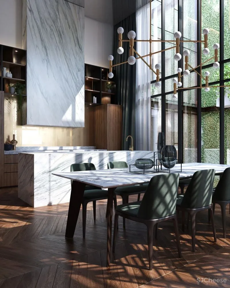 平淡无奇的公寓设计,细心布置的公区是亮点