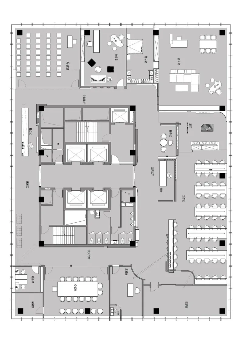 极简办公空间充满格调 尺度之下的自由