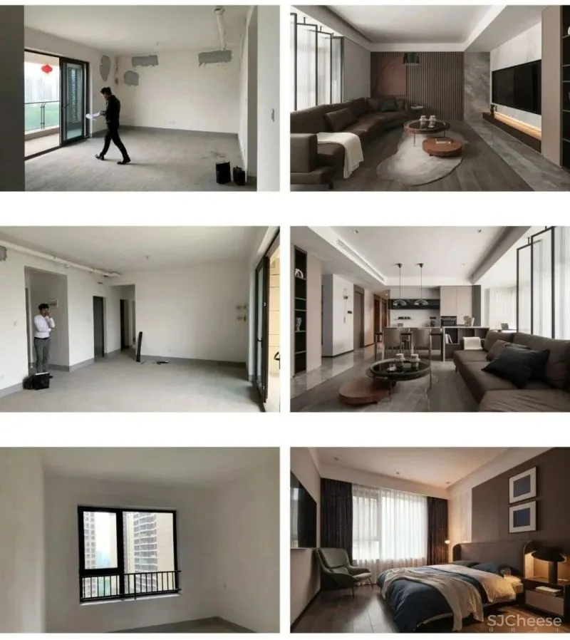 135㎡简约风,巧用大地色系,她家优雅又耐看!