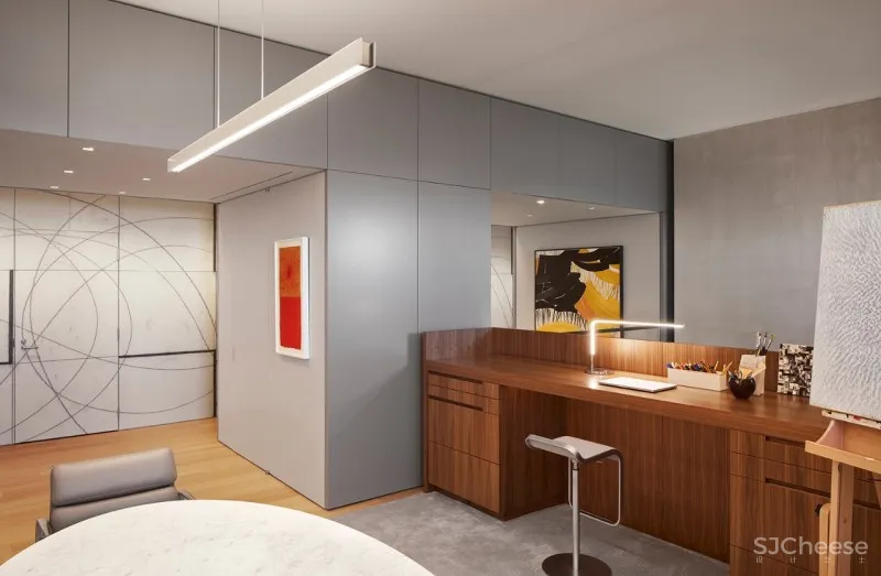 Wheeler Kearns Architects丨被艺术品包围的顶层公寓