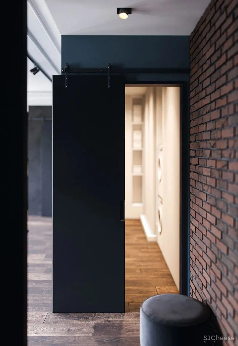 小户型工业风住宅,这个材质太有质感了!