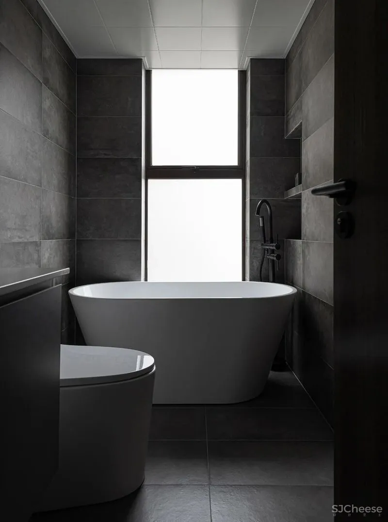 水泥漆 石纹墙板，自然肌理碰撞出不同的视觉感受 予以设计