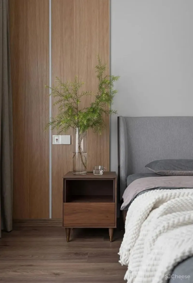 130㎡“重脑力工作者”的家:原木 留白,下班后彻底放空!