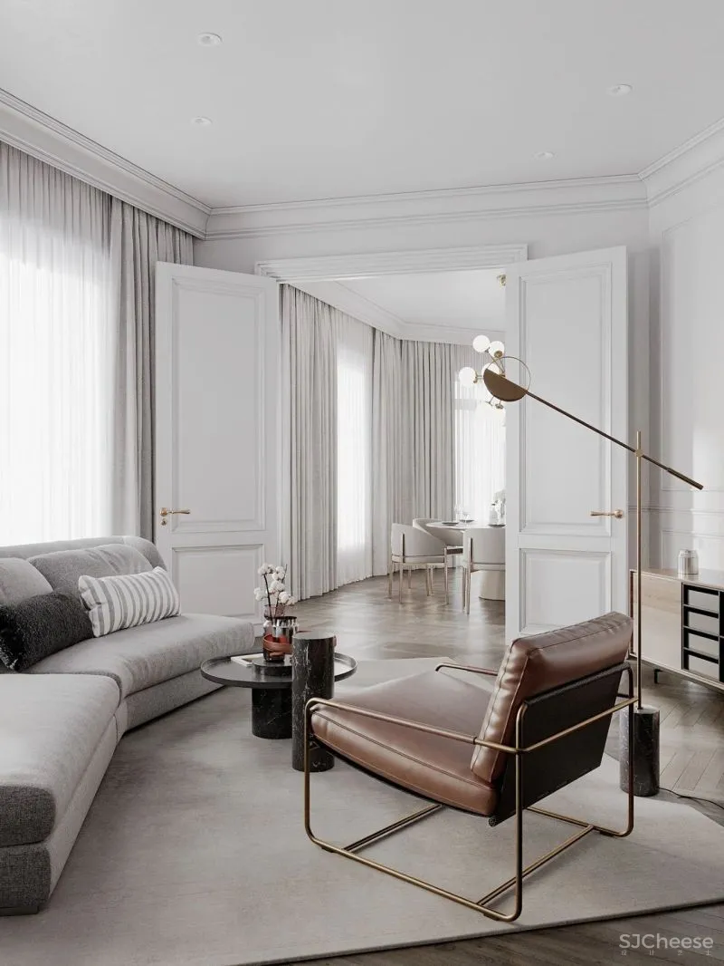 120㎡原木 白色,气质非凡!