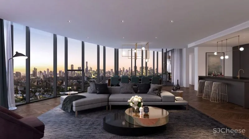 平淡无奇的公寓设计,细心布置的公区是亮点