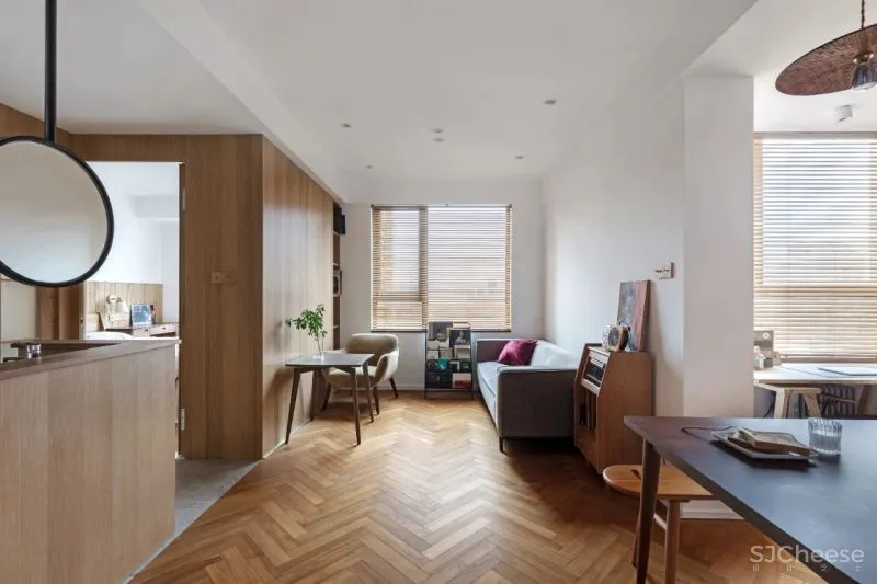 摄影师买下53㎡小公寓,原木、收纳、猫咪别墅...把“日杂风”带回家!