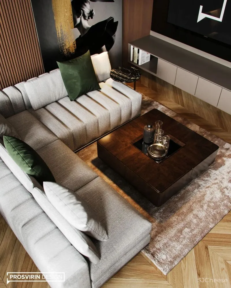 90㎡现代轻奢,营造舒适温暖感!