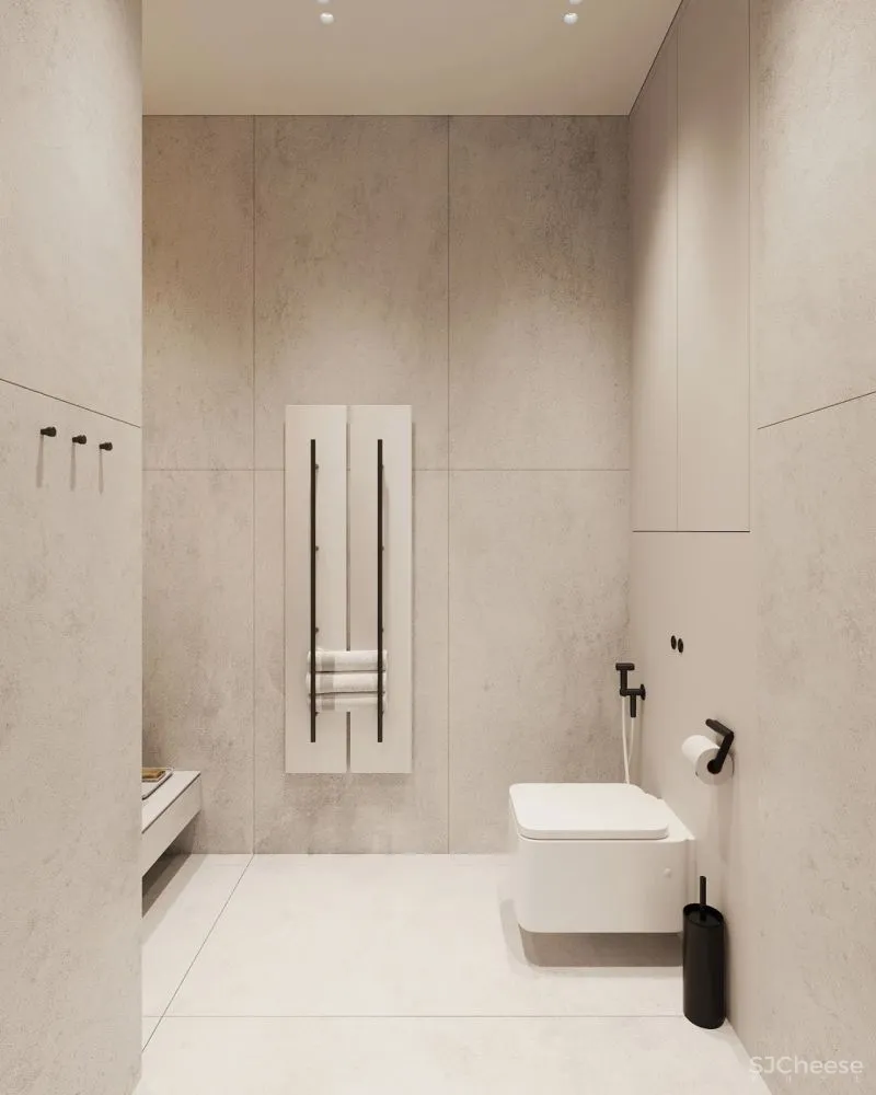 原木灰 南瓜橙,74m²小户型的大宅格调