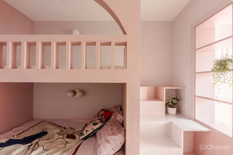 如何把宋朝装进家？136㎡两室“碰瓷”《清平乐》配色，胭脂红、浅棕黄，让人1秒穿越