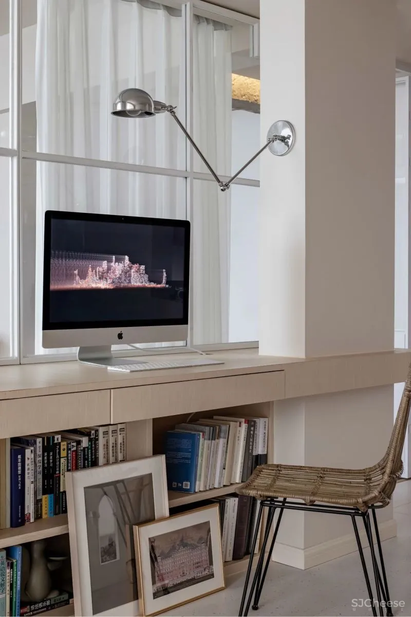 “书迷”教师夫妻的复古家,客厅卧室打通,餐厅放阳台,90㎡显大3倍!美呆!