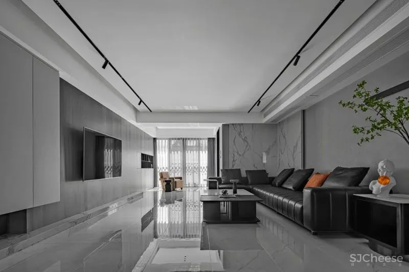 由里空间设计 × 私宅:纯净线条