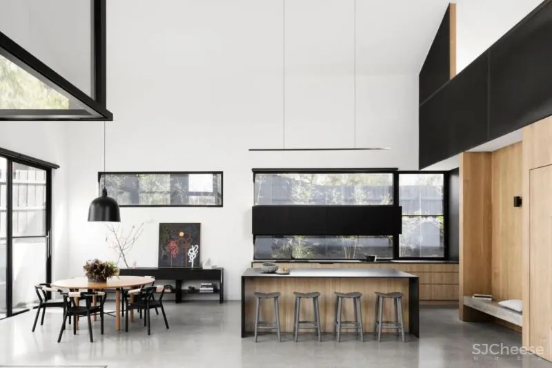 全开放 高级黑，个性鲜明的极简住宅！