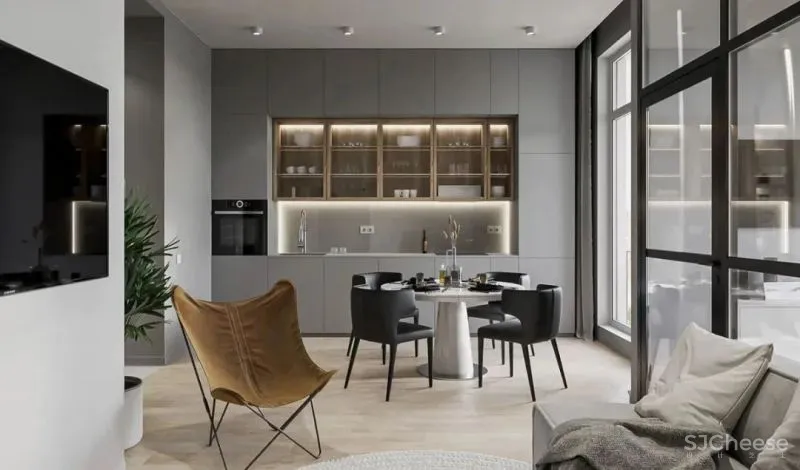 70㎡盐系公寓，空间虽小却一应俱全！