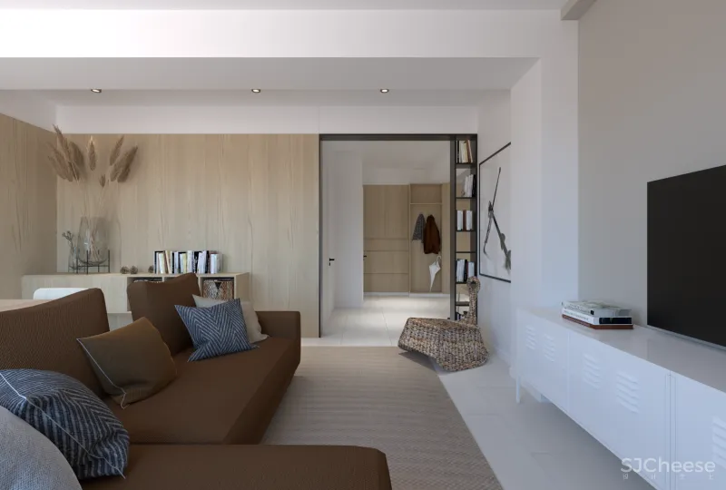 88㎡两居室,木元素用得好,恰到好处的精致