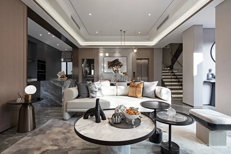 390㎡现代别墅，以自然建构艺术生活！