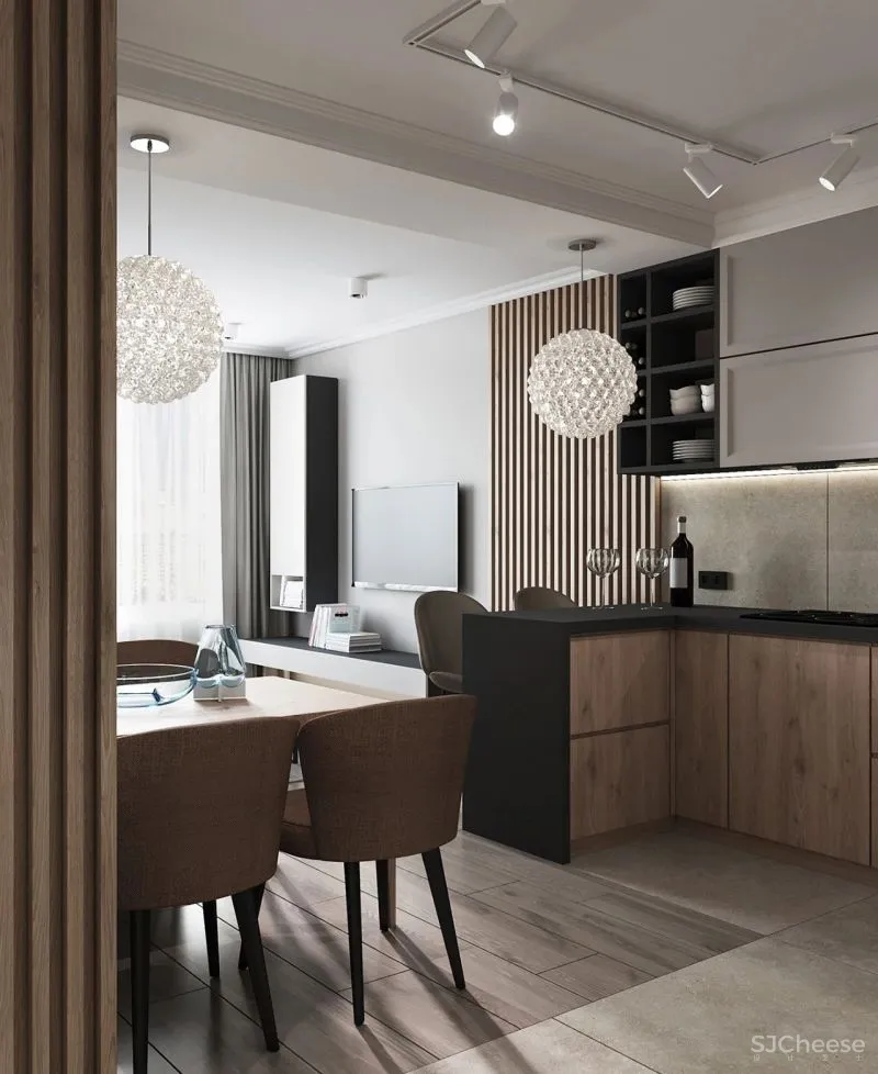 67㎡两居室，三口之家的温馨美宅！