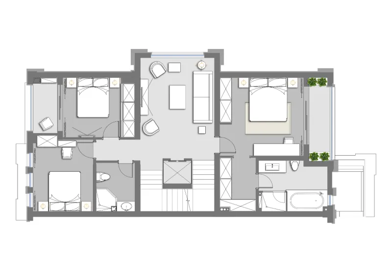 大士设计 • 墨韵西溪|中西合璧的家,“色香味”的人文建筑表达