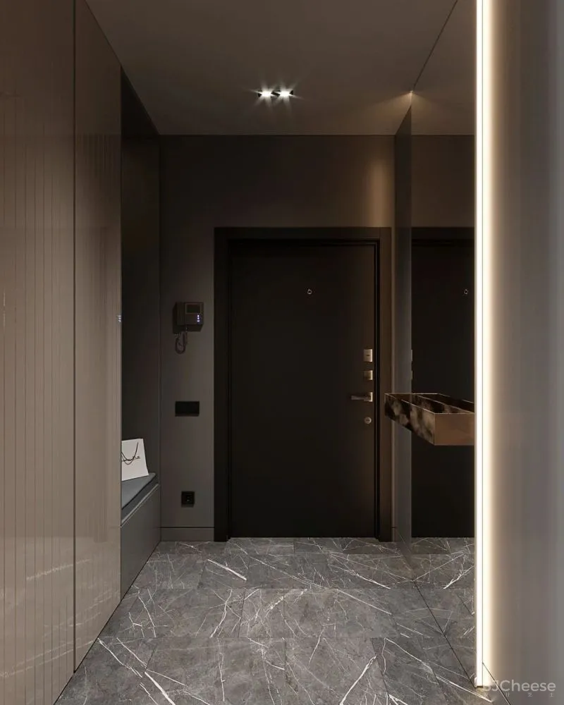 现代简约:一厅三室,灰色 木色,高级!