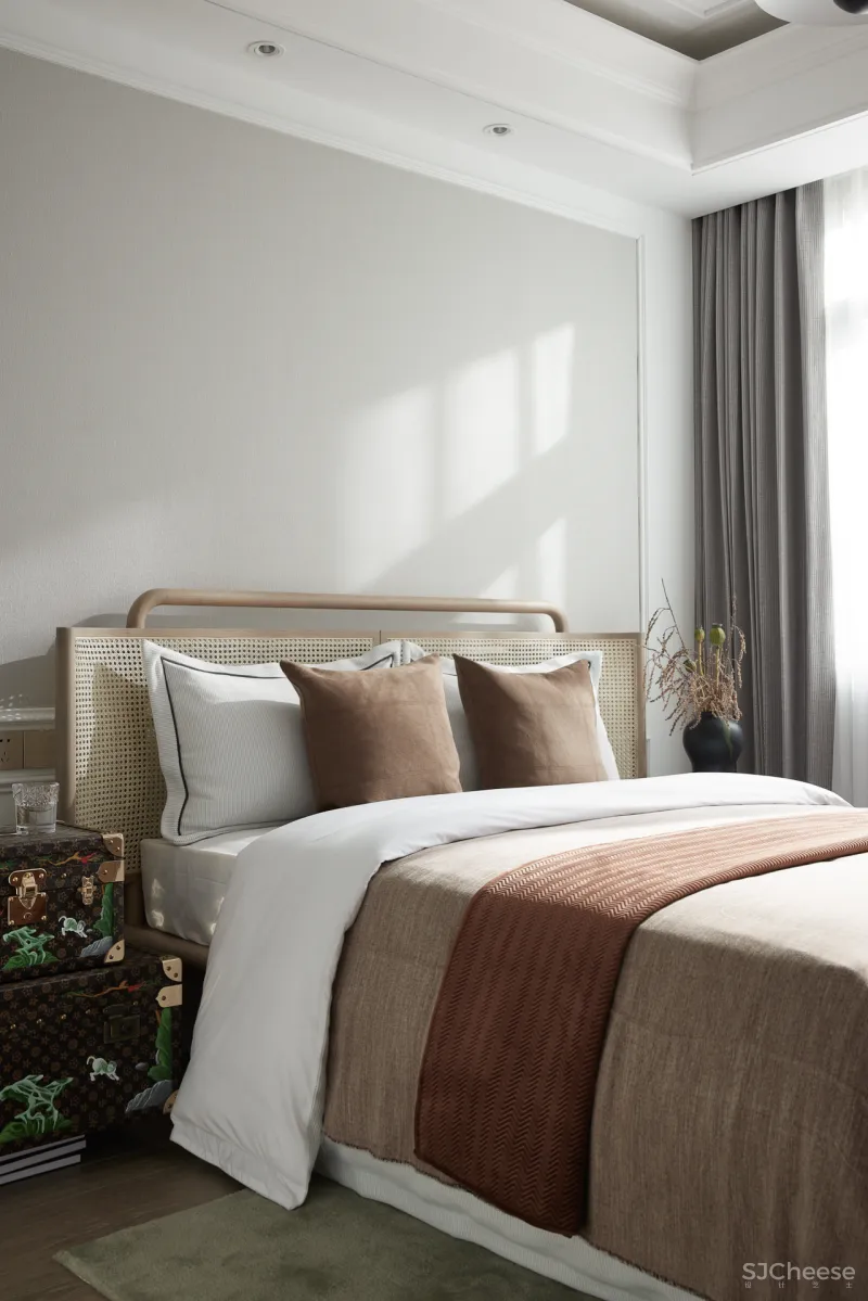 东方韵味混搭法式浪漫,羽果设计用艺术美学演绎 388㎡ 墅居