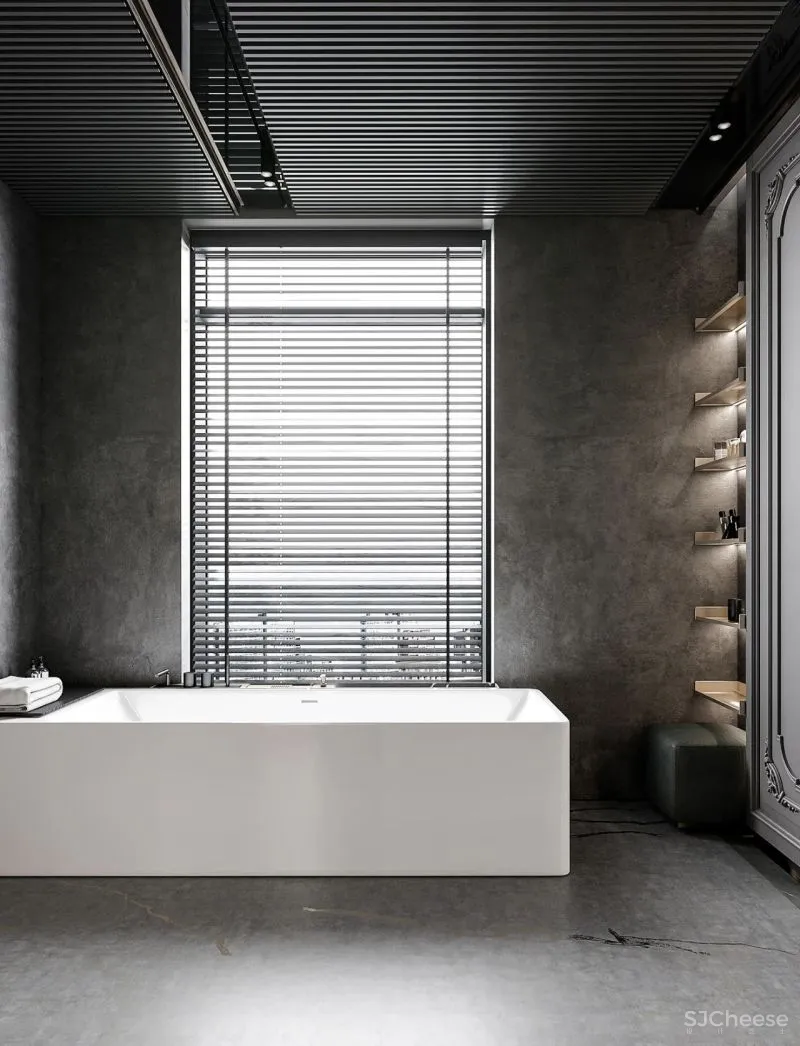 现代黑白灰 优雅石膏线，妥妥大宅范儿