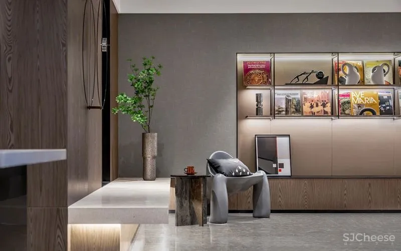 研质共设 430㎡ 气质大宅,北方和煦的下沉庭院