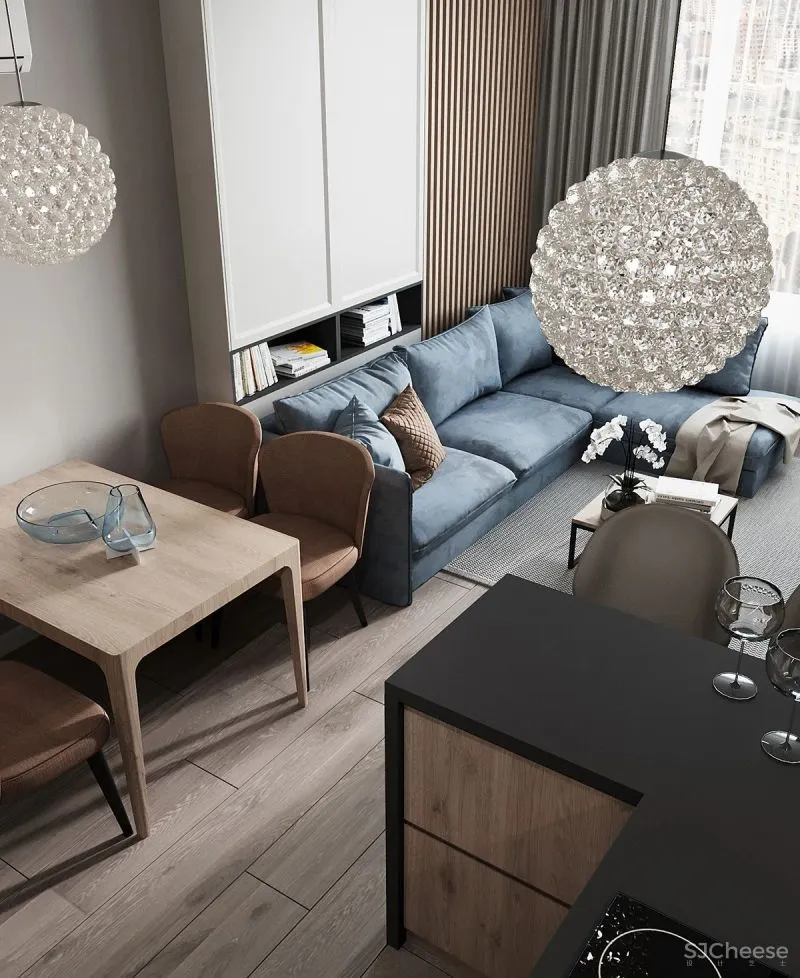 67㎡两居室，三口之家的温馨美宅！