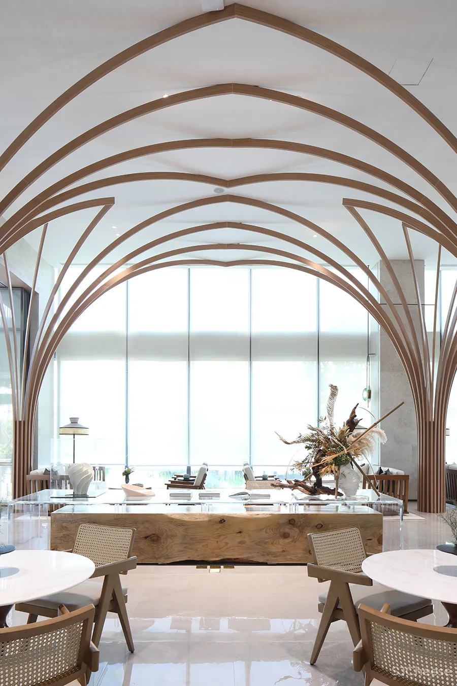 董蕾：2230㎡售楼处设计，艺术气质源于自然！