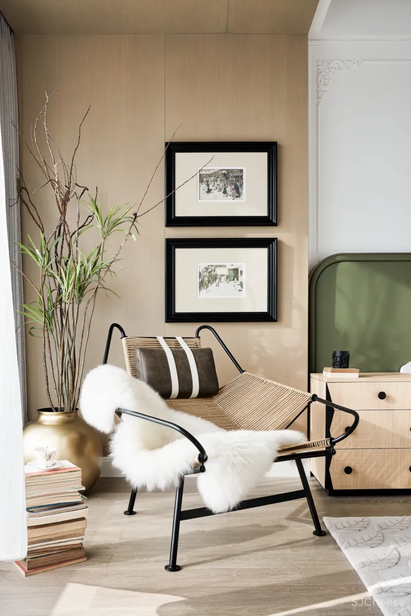 东方韵味混搭法式浪漫,羽果设计用艺术美学演绎 388㎡ 墅居