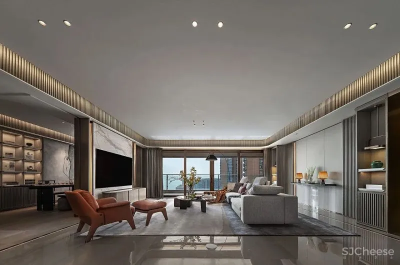 鸿艺源设计:260m²精奢大平层,清享静谧闲适生活!