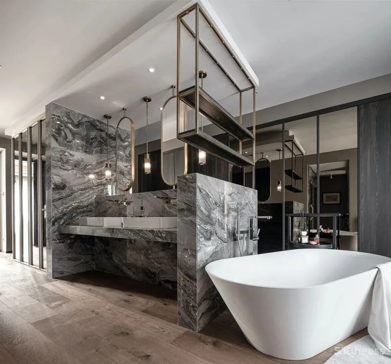 尚层设计 北京 1200㎡ 独栋隐逸大宅，自然安详的家