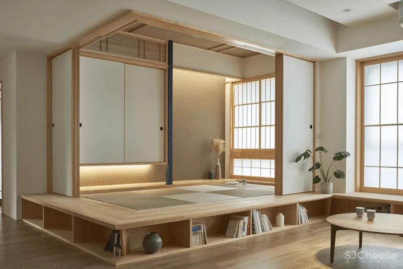 108㎡日式和风,障子门 榻榻米,打造“书香”亲子宅!