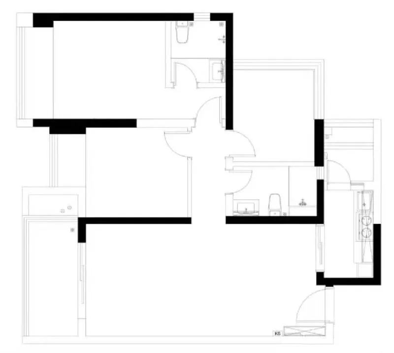 99㎡舒适两人居，舍弃一间房，Get衣帽间 独立工作区！