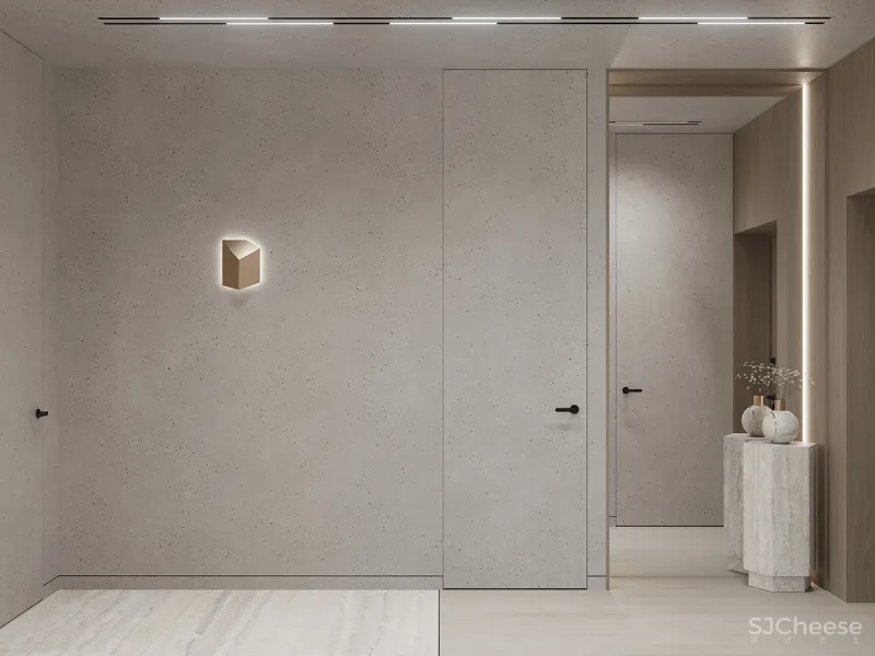 80㎡ 两室一厅，大理石、黄铜、原木这么搭更有轻奢范儿！