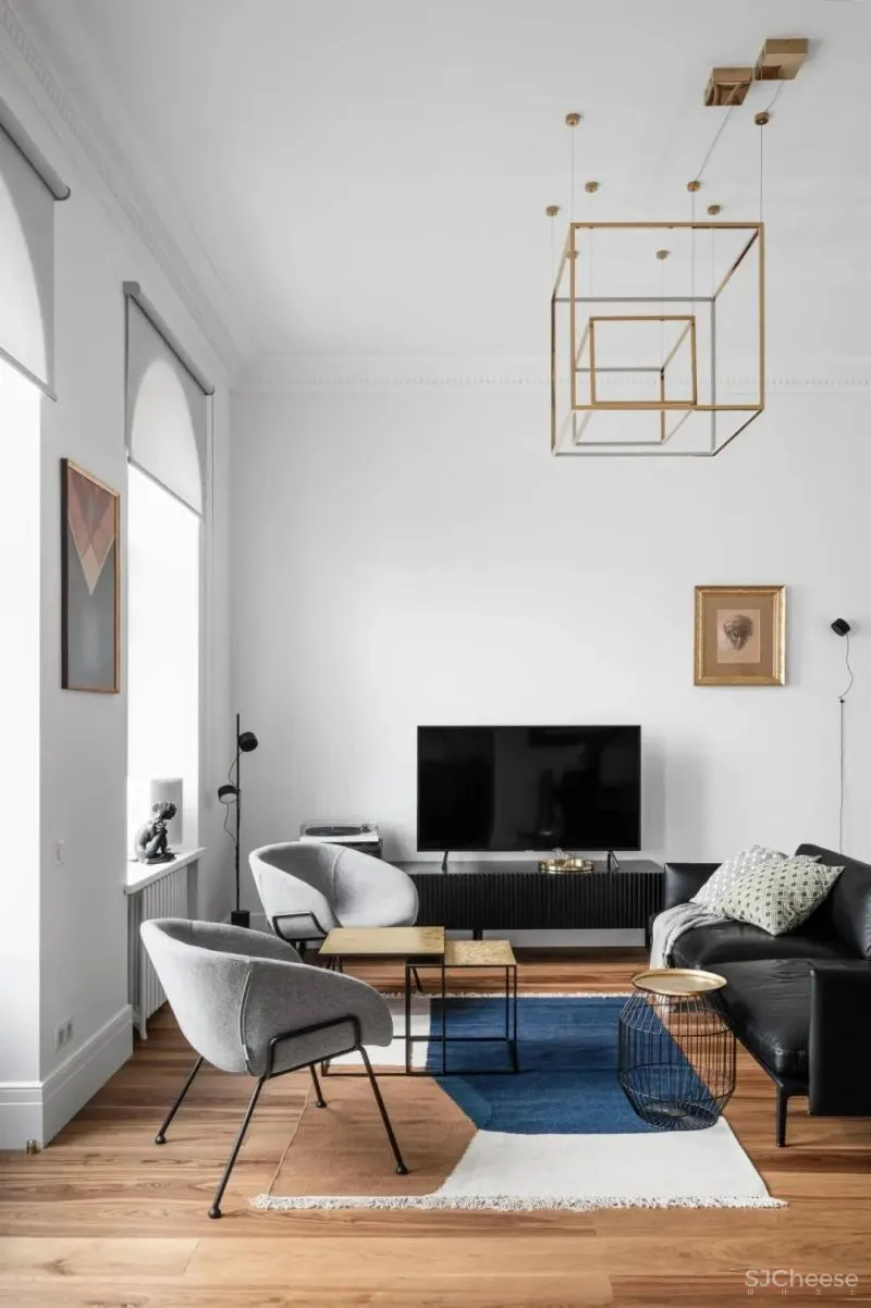 只有75平米,古典、时髦以及有趣都不缺 Denys Garbuziuk