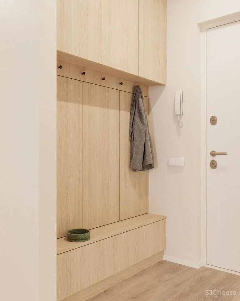 68㎡一居室这样布局,合理利用每个角落空间