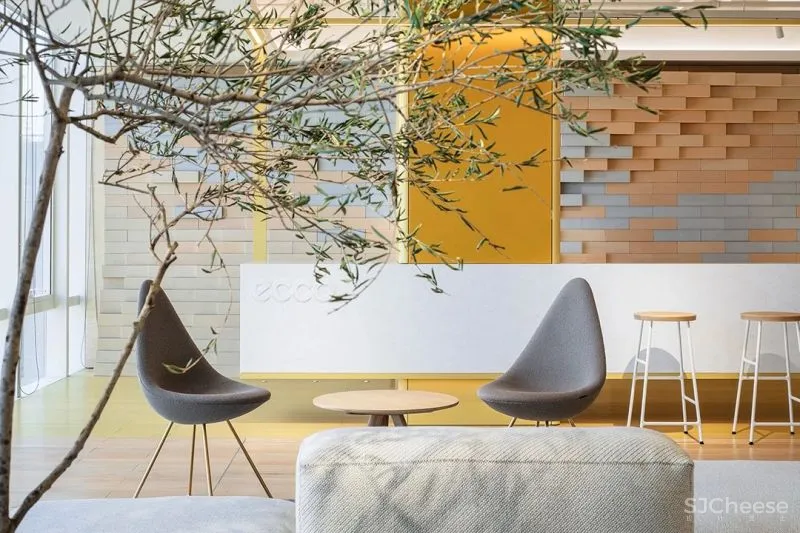 红山设计 自然延展的纯粹空间,气质十足的ECCO总部办公