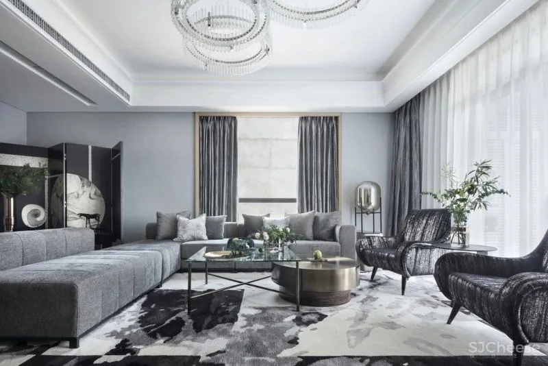 梁志天作品:万科安品园舍别墅,文雅和畅的当代写意 !