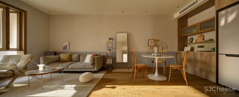 不是所有的原木风都叫MUJI,这个104㎡更耐看