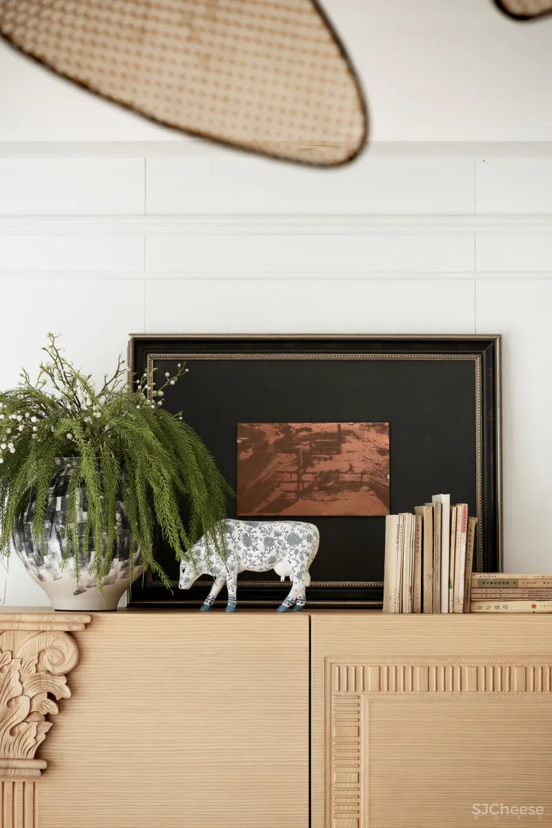 东方韵味混搭法式浪漫,羽果设计用艺术美学演绎 388㎡ 墅居