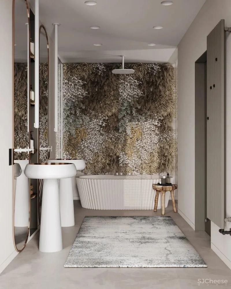 胡桃木 绿色系,实力演绎轻奢的高雅