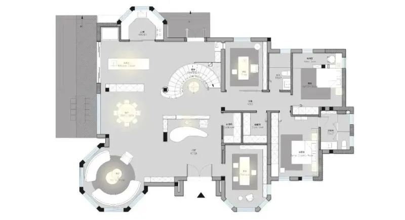 冯培莉新作｜杭州私宅别墅设计：空间律动 时尚优雅