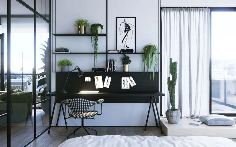 140㎡现代极简,大胆撞色设计,简约清新布置,年轻人的高级感