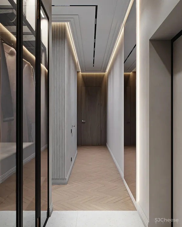 87㎡ 一室户,隐藏式灯光这样用,高级又显质感