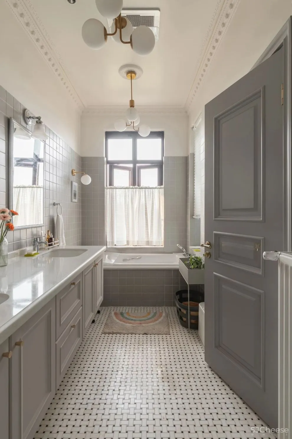 奶油白 焦糖棕，诠释优雅浪漫的法式风情｜双宝设计