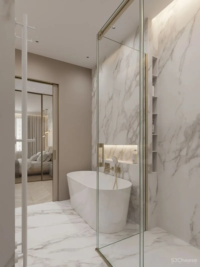 金色白色 大理石,这搭配,高级感上天了!