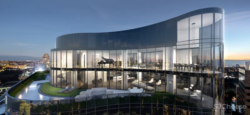 售价 2.2 亿,这才是顶层复式该有的配置!