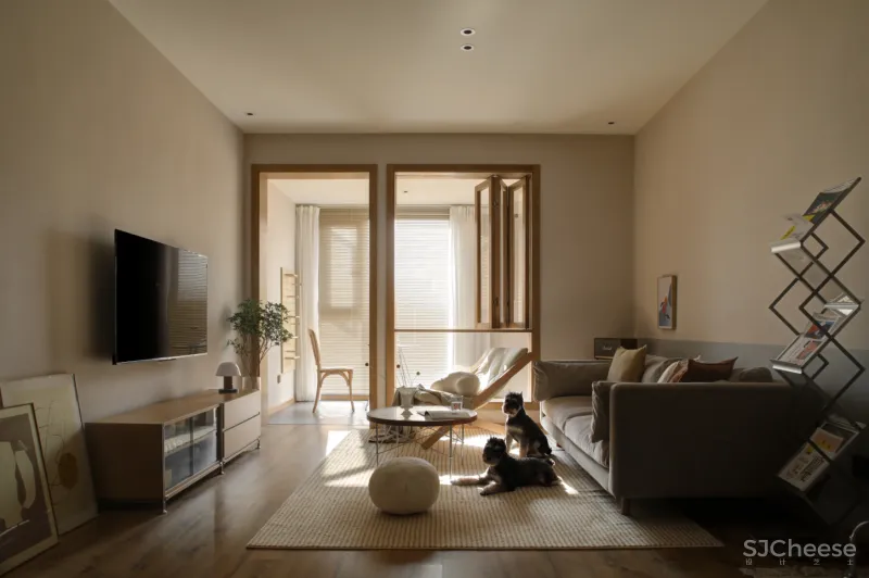 不是所有的原木风都叫MUJI,这个104㎡更耐看